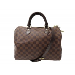 NEUF SAC A MAIN LOUIS VUITTON SPEEDY 30 N41367 EN DAMIER EBENE BANDOULIERE 1600€