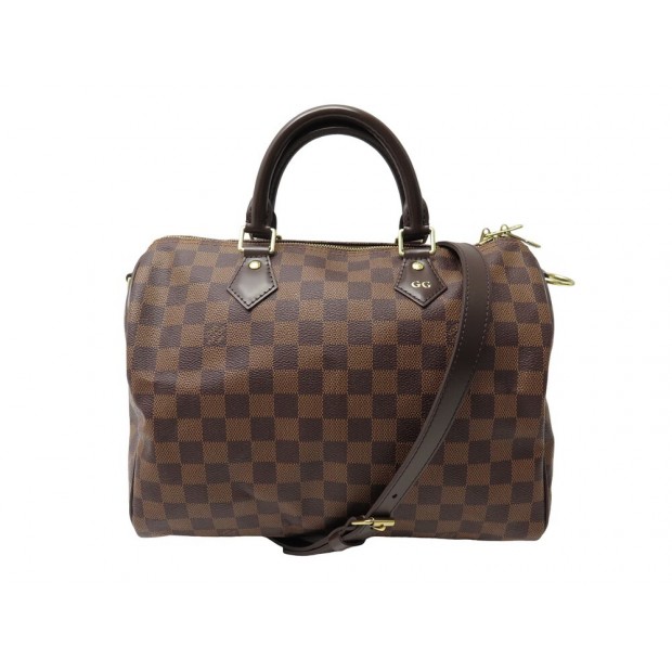 NEUF SAC A MAIN LOUIS VUITTON SPEEDY 30 N41367 EN DAMIER EBENE BANDOULIERE 1600€