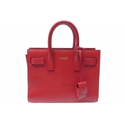 SAC A MAIN SAINT LAURENT DE JOUR NANO 340778 EN CUIR ROUGE HAND BAG PURSE 1950€