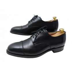 CHAUSSURES CHURCH'S CARTMEL DERBY 9F 43 CUIR NOIR EMBAUCHOIRS LEATHER SHOES 870€