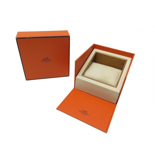 BOITE POUR MONTRE HERMES CAPE COD ARCEAU HEURE H CLIPPER 11CM ORANGE WATCH BOX