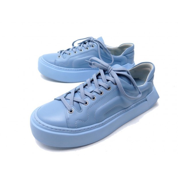 NEUF CHAUSSURES PIERRE HARDY CUBIX 41 BASKETS PLATEFORMES BLEU SNEAKERS 695€