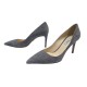 NEUF CHAUSSURES PRADA ESCARPINS 41 DAIM VEAU VELOURS GRIS + BOITE SHOES 940€