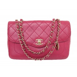 SAC A MAIN CHANEL TIMELESS SIMPLE RABAT EN CUIR ROSE BANDOULIERE HAND BAG 7500€