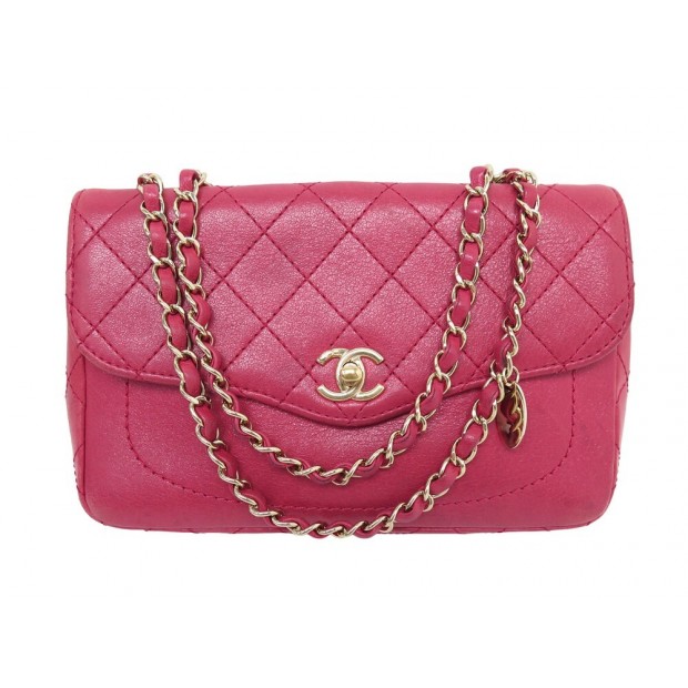 SAC A MAIN CHANEL TIMELESS SIMPLE RABAT EN CUIR ROSE BANDOULIERE HAND BAG 7500€