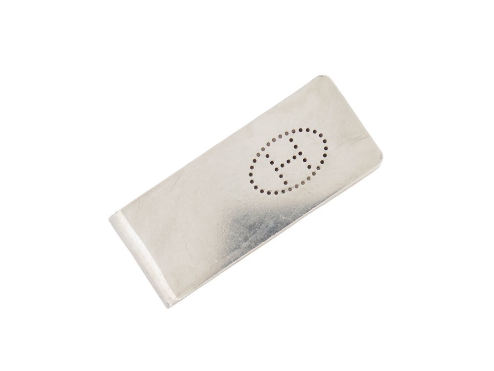 Pince à Billets Hermès Evelyn En Argent Sterling #5362 - Authentique - Occasion Très Bon état