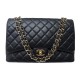 SAC A MAIN CHANEL MAXI CLASSIQUE TIMELESS JUMBO CUIR NOIR LEATHER HANDBAG 11100€