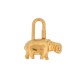 CADENAS HERMES CHARM HIPPOPOTAME ANNEE DES FLEURS PORTE CLE HIPPOPOTAMUS PADLOCK