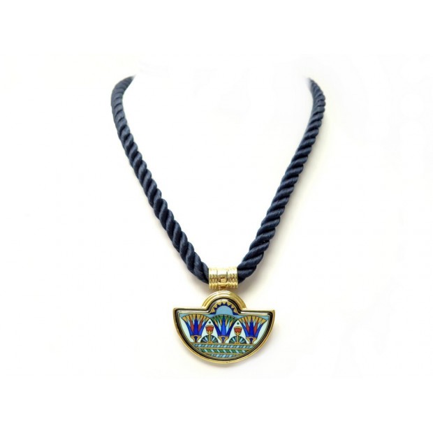 COLLIER MICHAELA FREY FREYWILLE PENDENTIF DEMI-LUNE EGYPTE EMAIL NECKLACE 630€