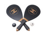 lot chanel 2 raquettes de plage 2 balles en laque