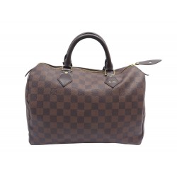 SAC A MAIN LOUIS VUITTON SPEEDY 30 N41364 EN TOILE DAMIER EBENE HAND BAG 1350€