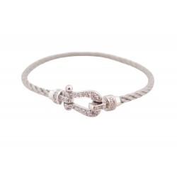 BRACELET FRED MINI FORCE 10 6B0134 T14 MANILLE EN OR 18K 34 DIAMANTS STRAP 4070€