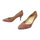 NEUF CHAUSSURES HERMES ESCARPINS DAIM VIEUX ROSE 36 + BOITE OLD PINK SHOES 980€