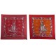 NEUF FOULARD HERMES PANI LA SHAR PAWNEE INDIEN DOUBLE FACE CARRE 90 SCARF 620€