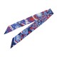 NEUF FOULARD TWILLY HERMES LA SOURCE DE PEGASE H063434S SOIE BLEU SCARF NEW 200€