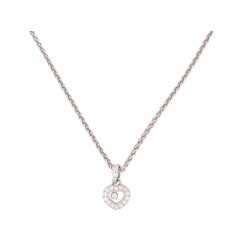 COLLIER CHOPARD HAPPY DIAMONDS 0.29CT 791034 46 OR BLANC 18K 12GR NECKLACE 3200€