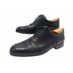 CHAUSSURES JM WESTON 607 RICHELIEU 8.5E 42.5 EN CUIR NOIR EMBAUCHOIRS SHOES 760€