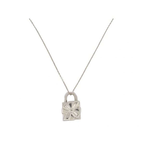 COLLIER TIFFANY & CO PENDENTIF CADENAS CADEAU 40 ARGENT 925 15GR GIFT NECKLACE