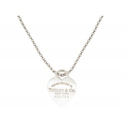 COLLIER TIFFANY & CO PENDENTIF COEUR RETURN TO CHAINE PERLES 84 ARGENT 925 460€