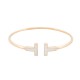 BRACELET TIFFANY & CO T WIRE 63958506 17CM OR JAUNE 18K NACRE 7.3GR BANGLE 3150€