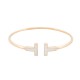 BRACELET TIFFANY & CO T WIRE 63958506 17CM OR JAUNE 18K NACRE 7.3GR BANGLE 3150€