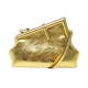 SAC A MAIN FENDI FIRST PETIT 8BP129 BANDOULIERE CUIR DORE GOLDEN HAND BAG 2500€