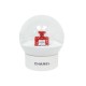 NEUF BOULE A NEIGE CHANEL NUMERO 5 EN VERRE ET BLANC ROUGE 2020 + BOITE SNOWBALL