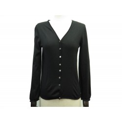 GILET LOUIS VUITTON TAILLE 38 M EN CACHEMIRE NOIR BLACK CASHMERE CARDIGAN 1200€