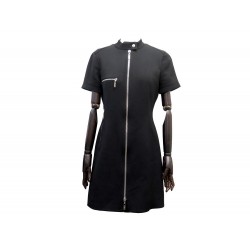 NEUF ROBE LOUIS VUITTON ZIP TAILLE 40 M EN LAINE NOIR NEW BLACK WOOL DRESS 4450€