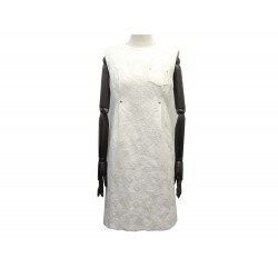 NEUF ROBE LOUIS VUITTON FLEURS MONOGRAM T 40 M EN POLYAMIDE SOIE NEW DRESS 2800€