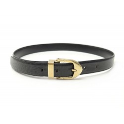 CEINTURE LOUIS VUITTON T85 EN CUIR EPI NOIR BOUCLE METAL DOREE + BOITE BELT 475€