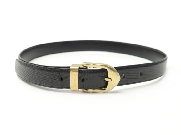 ceinture louis vuitton t85 en cuir epi noir boucle