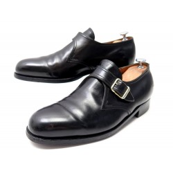 CHAUSSURES JM WESTON 531 7.5E 41.5 MOCASSINS A BOUCLE EN CUIR NOIR SHOES 920€