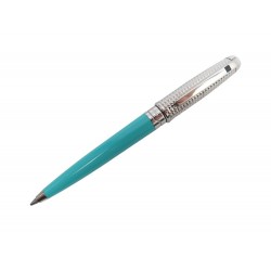 STYLO BILLE ST DUPONT MINI GUILLOCHE RESINE TURQUOISE RESIN BALLPOINT PEN 410€