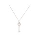 COLLIER TIFFANY & CO CLE VINTAGE OVALE PENDENTIF PLATINE DIAMANT NECKLACE 3700€