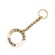 VINTAGE PORTE CLES CHANEL 1989 DE CASTELLANE MEDAILLON LOGO CHAINE KEY RING