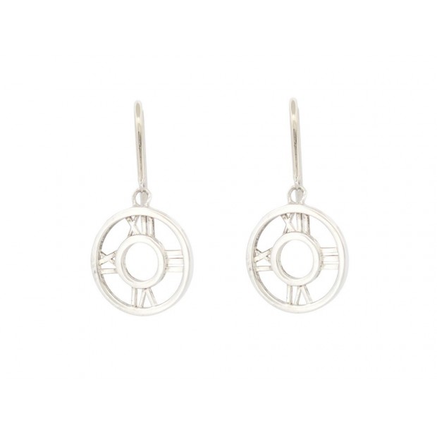 BOUCLES D'OREILLES TIFFANY ATLAS PENDANTES ARGENT MASSIF 925 DROP EARRINGS 320€