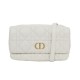 NEUF SAC A MAIN CHRISTIAN DIOR CARO S5134 CUIR CANNAGE BANDOULIERE CLUTCH 2100€