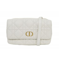 NEUF SAC A MAIN CHRISTIAN DIOR CARO S5134 CUIR CANNAGE BANDOULIERE CLUTCH 2100€