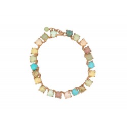 VINTAGE COLLIER CHANEL 1999 CHOKER PIERRES CABOCHONS MULTICOLORES NECKLACE