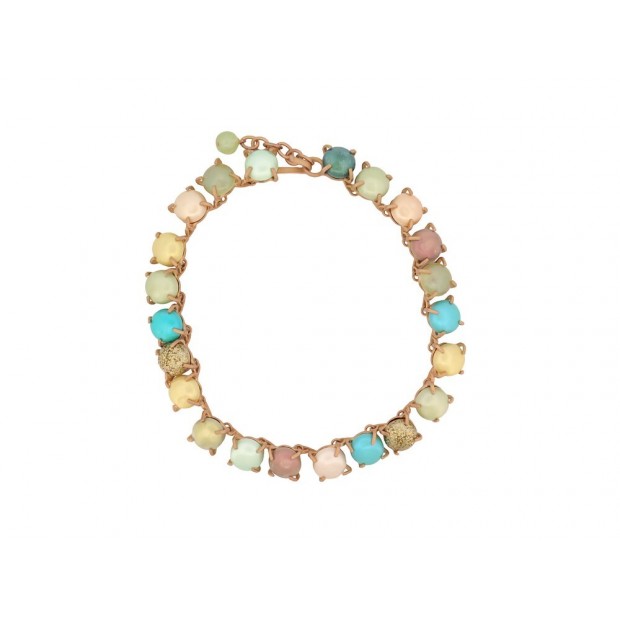 VINTAGE COLLIER CHANEL 1999 CHOKER PIERRES CABOCHONS MULTICOLORES NECKLACE
