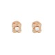 BOUCLES D'OREILLES MAUBOUSSIN CHANCE OF LOVE OR ROSE 18K DIAMANTS 0.25 CT 2231€