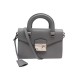 SAC A MAIN PRADA MINI CUIR SAFFIANO GRIS BANDOULIERE LEATHER HANDBAG PURSE 2000€