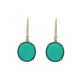 NEUF BOUCLES D'OREILLES ETERNAME CARMIN AGATE 26 DIAMANTS OR JAUNE 18K EARRINGS