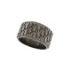 BAGUE DIOR CHRISTIAN DIOR OBLIQUE R0893HOMST T60 M METAL ARGENTE BOITE RING 390€