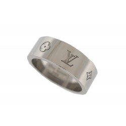 BAGUE VUITTON LOUIS VUITTON BERG LV INSTINCT RUTHENIUM M00513 T62 RING 370€