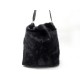 SAC A MAIN BALENCIAGA 247135 EN FOURRURE DE VISON & CUIR MARRON PURSE MINK FUR