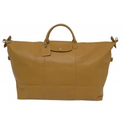 SAC DE VOYAGE LONGCHAMP LE FOULONNE M L1625021047 BANDOULIERE CUIR GOLD BAG 850€