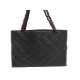 SAC A MAIN CHANEL CABAS SHOPPING LOGO CC CUIR CAVIAR NOIR TOTE HAND BAG 6900€