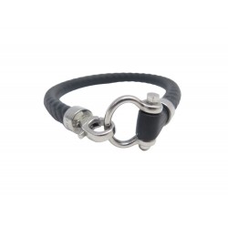 BRACELET OMEGA AQUA SAILING B34STA0509703 23 CM XL CAOUTCHOUC STRAP BANGLE 360€